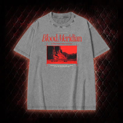 Blood Meridian Dark Literary Vintage Washed T-shirt