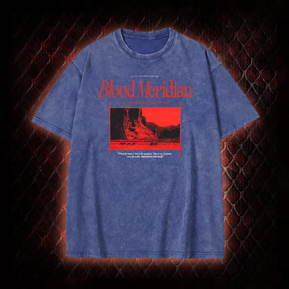 Blood Meridian Dark Literary Vintage Washed T-shirt