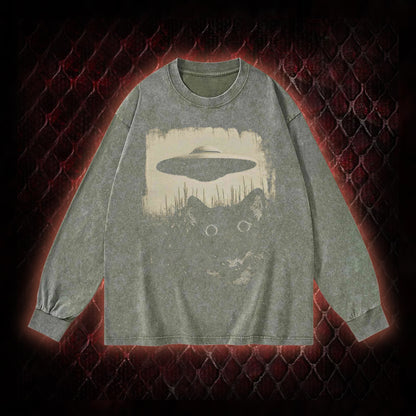 UFO CAT Washed Sweatshirt