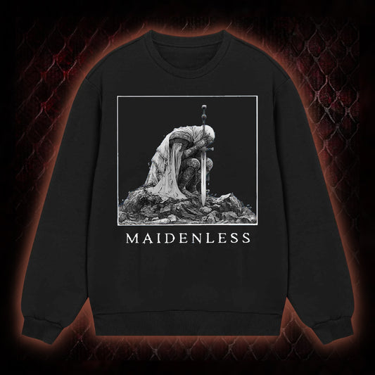 Elden Ring 'Maidenless' Tarnished Knight Graphic Classic-Long-Sleeved - FromSoftware RPG Meme Tribute Piece