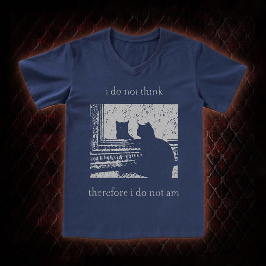 I Do Not Think Therefore I Do Not Am V-Neck Classic T-shirt