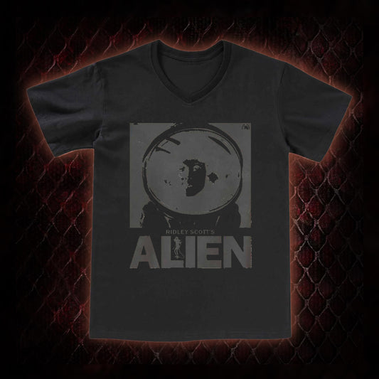 Ridley Scott's Alien Ellen Ripley Astronaut Graphic V-Neck T-Shirt - Sci-Fi Horror Franchise Icon Tribute Piece