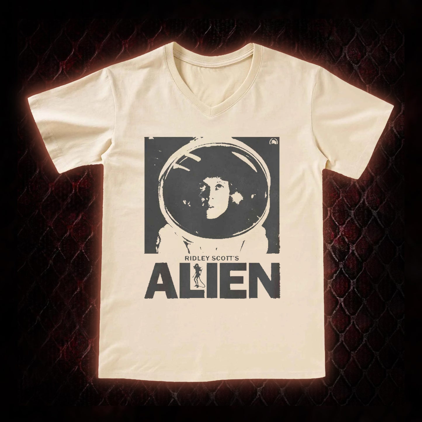 Retro Alien V-Neck Classic T-shirt