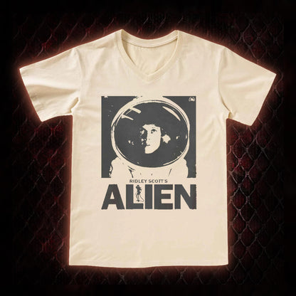 Retro Alien V-Neck Classic T-shirt