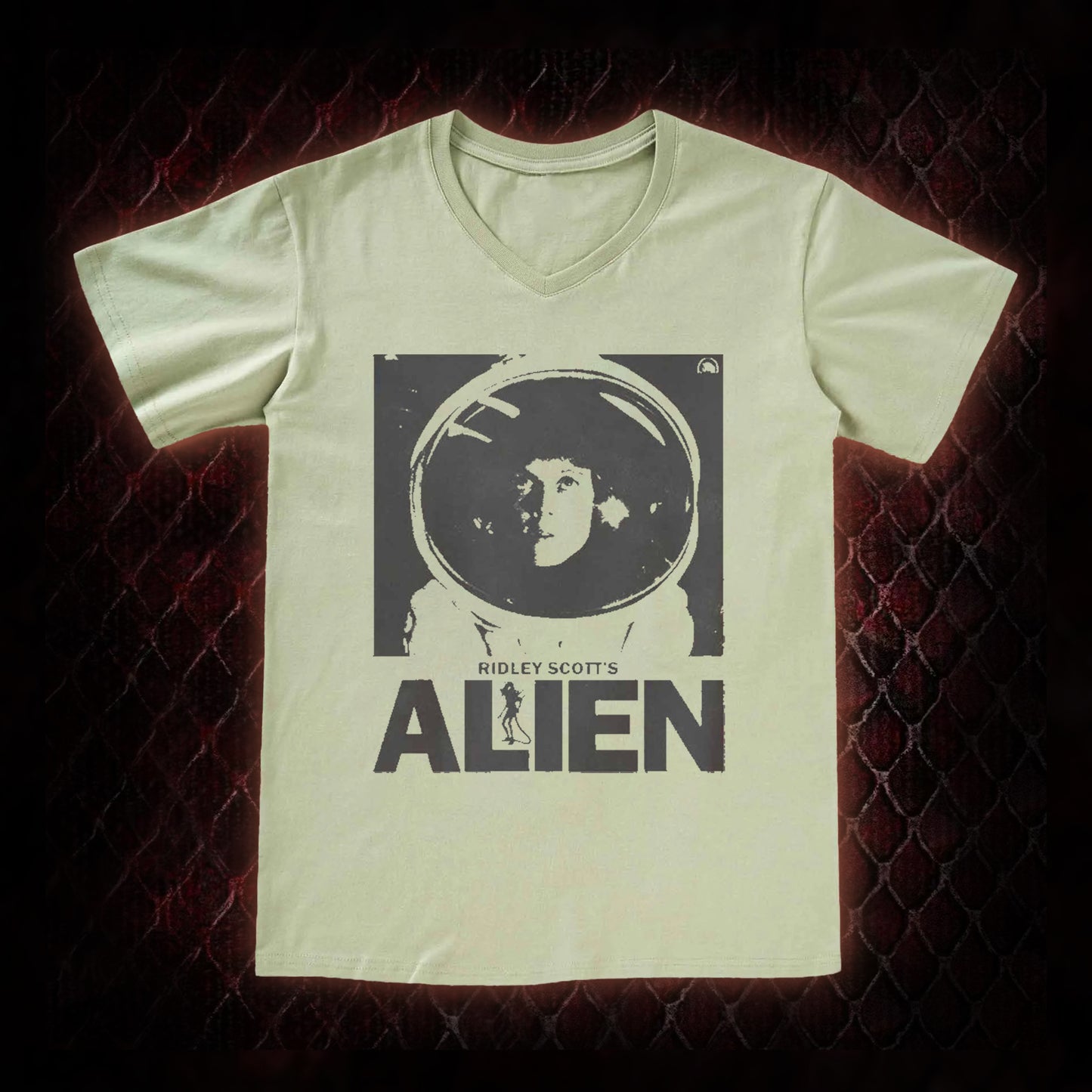 Retro Alien V-Neck Classic T-shirt