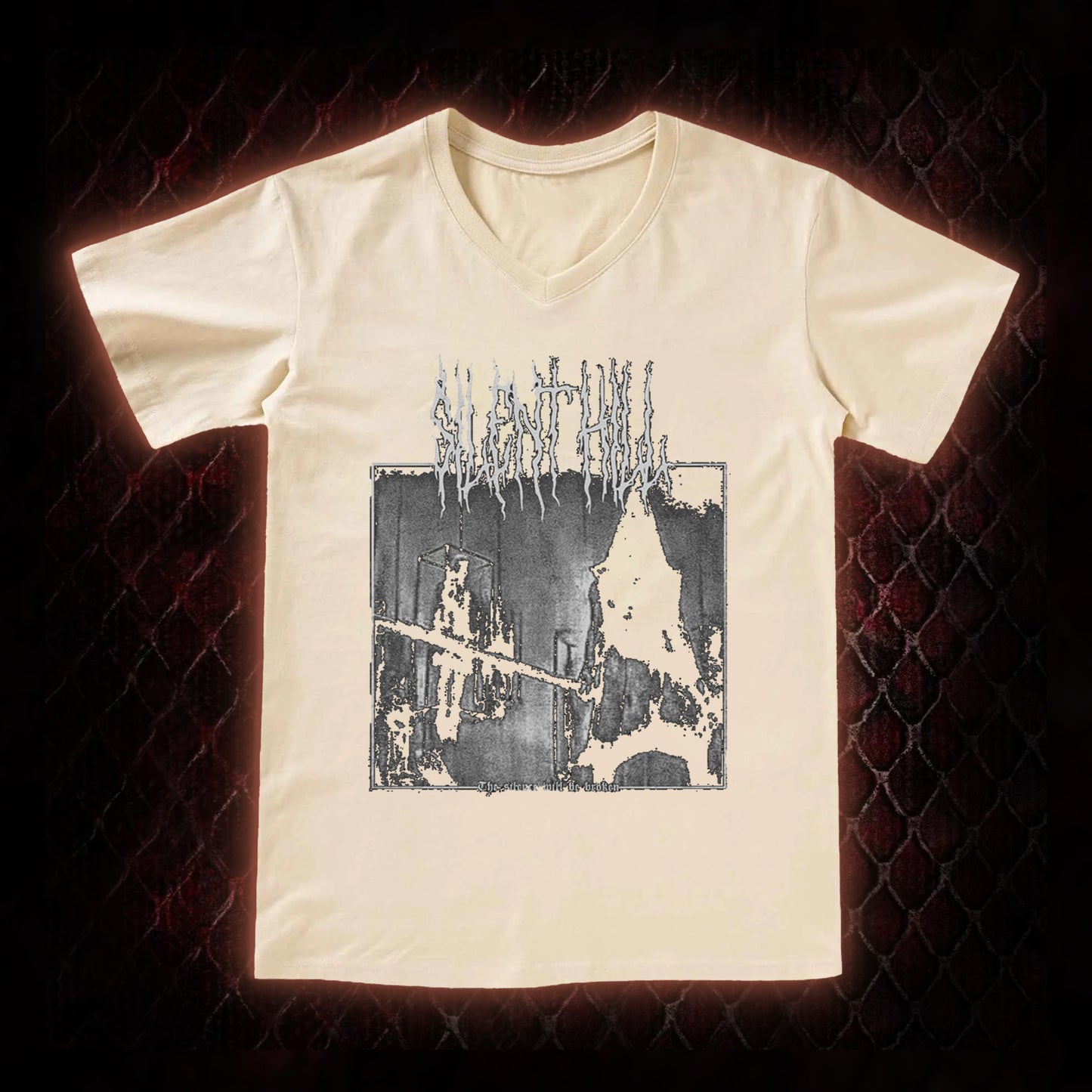 Silent Hill Survival Horror Graphic V-Neck T-Shirt - Classic Horror Game Tribute Piece