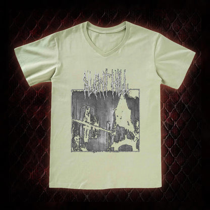 Silent Hill Survival Horror Graphic V-Neck T-Shirt - Classic Horror Game Tribute Piece
