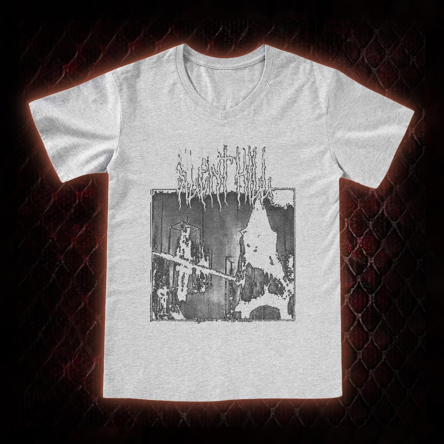 Silent Hill Survival Horror Graphic V-Neck T-Shirt - Classic Horror Game Tribute Piece