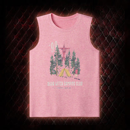 1999 Blair Witch Camping Club Horror Graphic Classic-Tank - The Blair Witch Project Tribute Piece