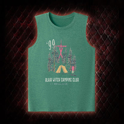 1999 Blair Witch Camping Club Horror Graphic Classic-Tank - The Blair Witch Project Tribute Piece
