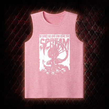 Alien 'In Space No One Can Hear You Scream' Xenomorph Graphic Classic-Tank - Sci-Fi Horror Franchise Tribute Piece