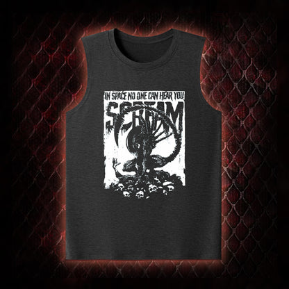 Alien 'In Space No One Can Hear You Scream' Xenomorph Graphic Classic-Tank - Sci-Fi Horror Franchise Tribute Piece