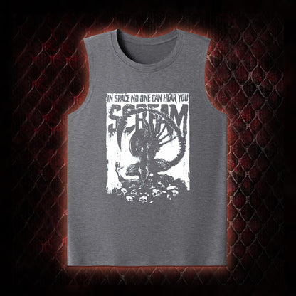Alien 'In Space No One Can Hear You Scream' Xenomorph Graphic Classic-Tank - Sci-Fi Horror Franchise Tribute Piece