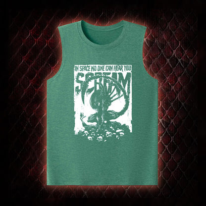Alien 'In Space No One Can Hear You Scream' Xenomorph Graphic Classic-Tank - Sci-Fi Horror Franchise Tribute Piece