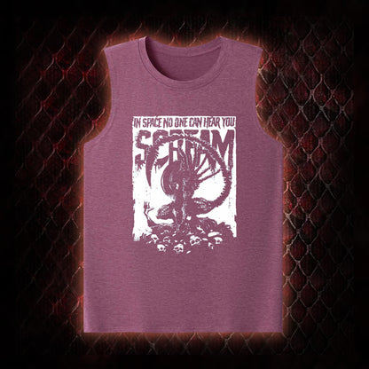 Alien 'In Space No One Can Hear You Scream' Xenomorph Graphic Classic-Tank - Sci-Fi Horror Franchise Tribute Piece