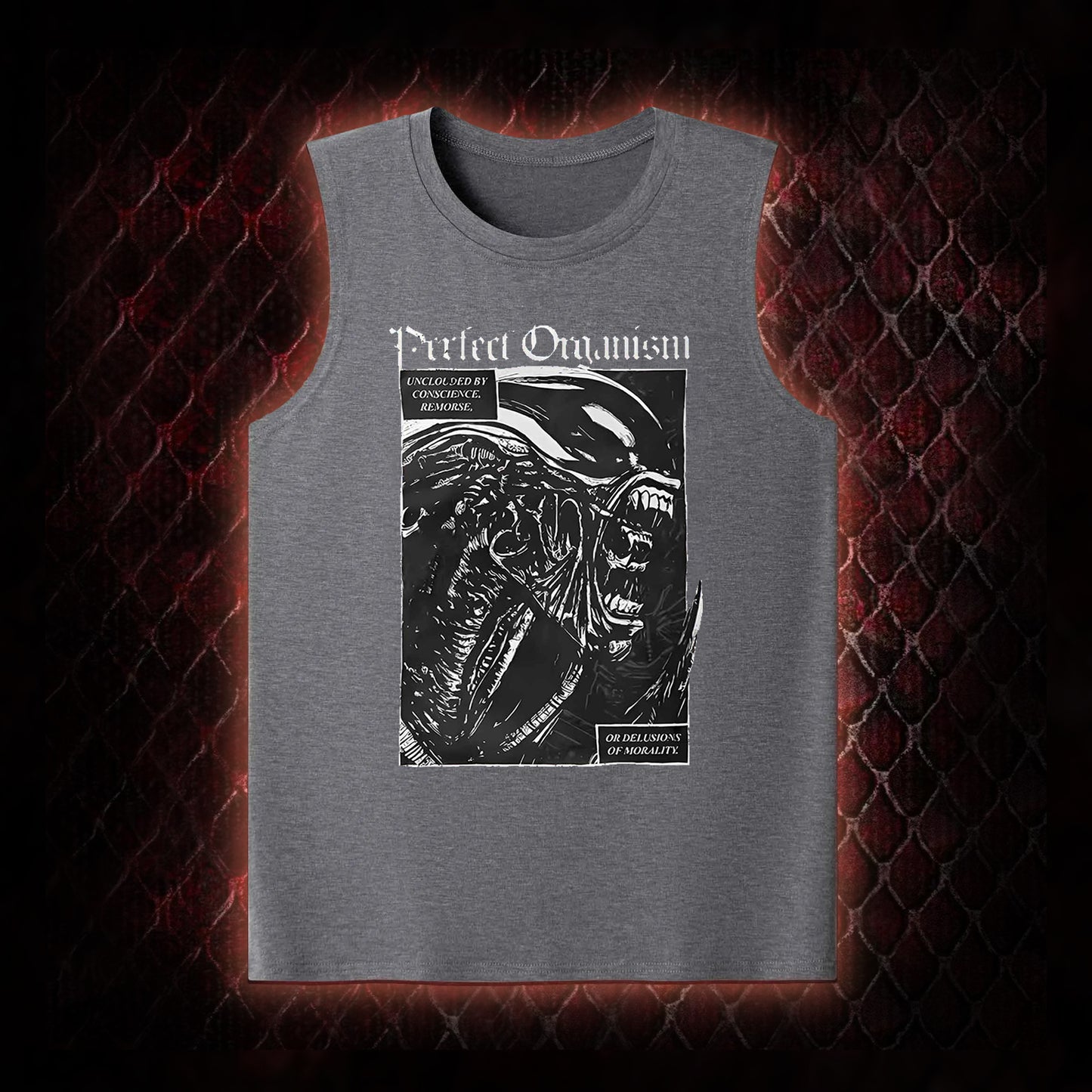 Alien 'Perfect Organism' Xenomorph Graphic Classic-Tank - Sci-Fi Horror Franchise Icon Tribute Piece
