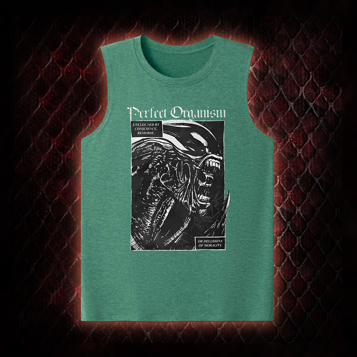 Alien 'Perfect Organism' Xenomorph Graphic Classic-Tank - Sci-Fi Horror Franchise Icon Tribute Piece