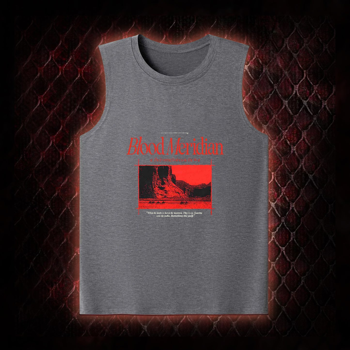 Blood Meridian Dark Literary Tank Top