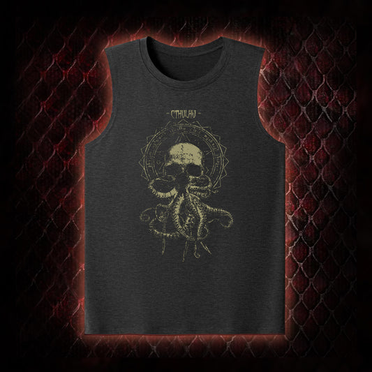 Cthulhu Mythos Skull-Tentacle Occult Tank Top