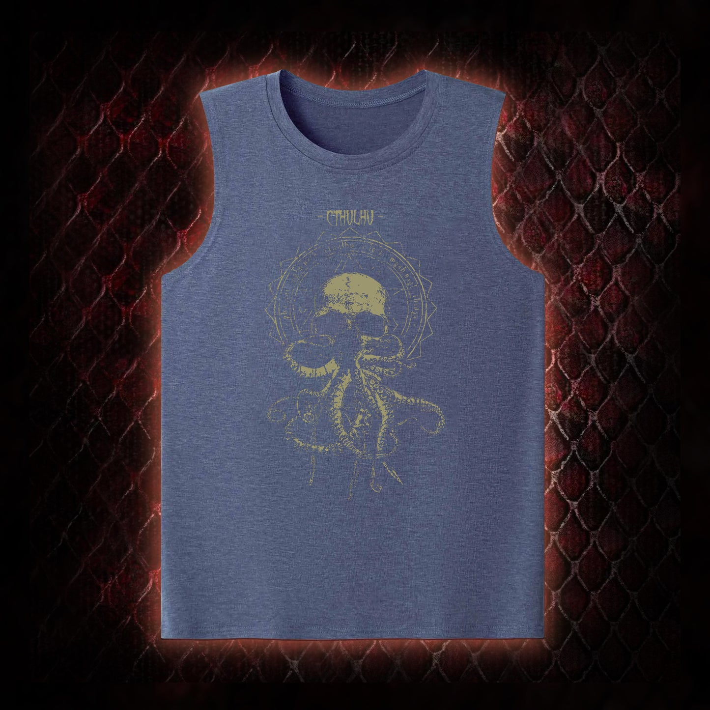 Cthulhu Mythos Skull-Tentacle Occult Tank Top