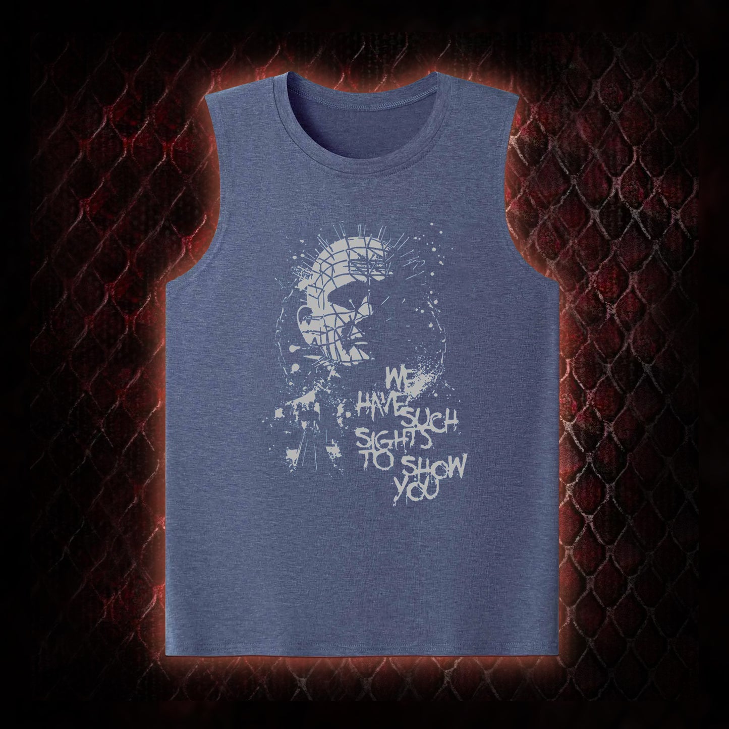 Hellraiser Pinhead 'We Have Such Sights To Show You' Graphic Classic-Tank - Cult Horror Icon Tribute Piece