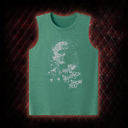 Hellraiser Pinhead 'We Have Such Sights To Show You' Graphic Classic-Tank - Cult Horror Icon Tribute Piece