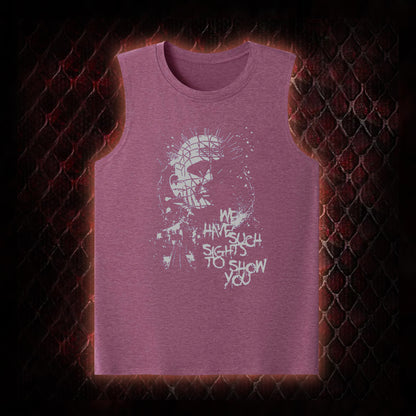 Hellraiser Pinhead 'We Have Such Sights To Show You' Graphic Classic-Tank - Cult Horror Icon Tribute Piece