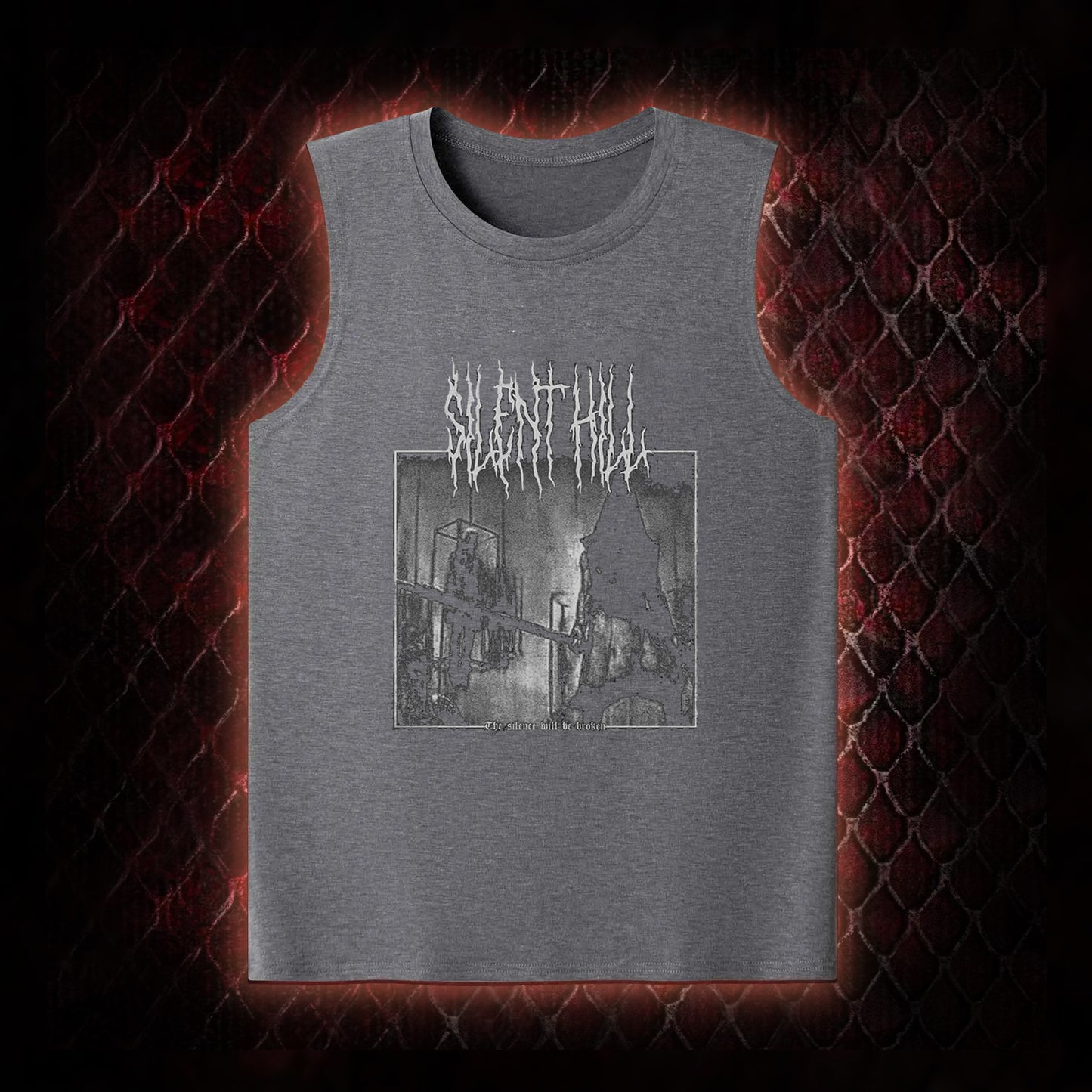 Silent Hill Survival Horror Graphic Classic-Tank - Classic Horror Game Tribute Piece