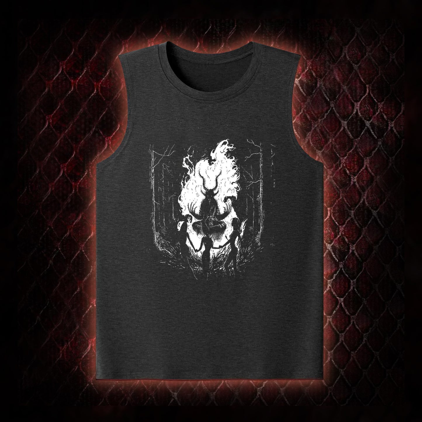 Gothic Forest Ritual Graphic Classic-Tank - Dark Aesthetic Essential for Casual & Themed Wear