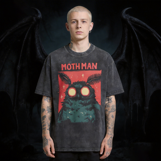 Cryptid Mothman Vintage Washed T-Shirt