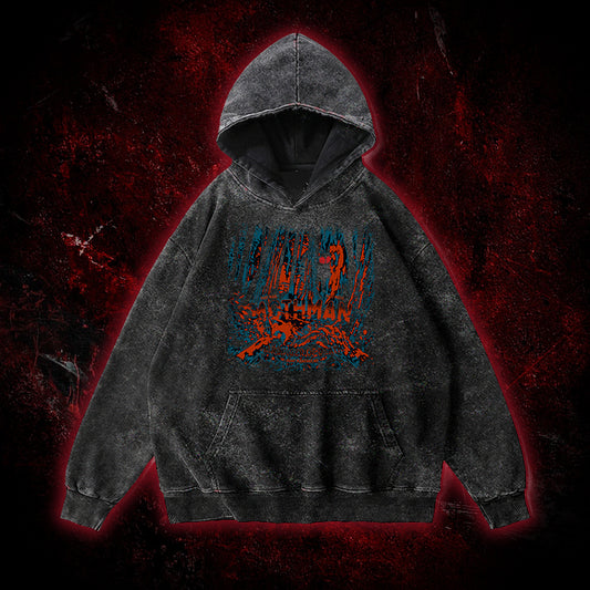 Mothman Harbinger of Death Vintage Washed Hoodie