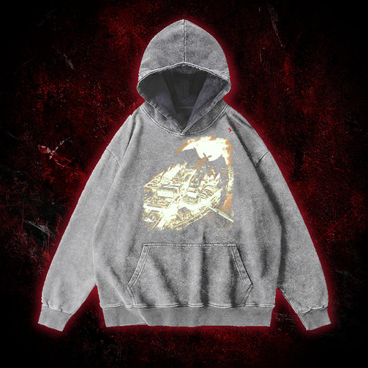 Mothman Point Pleasant Vintage Washed Hoodie