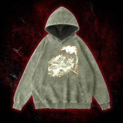Mothman Point Pleasant Vintage Washed Hoodie